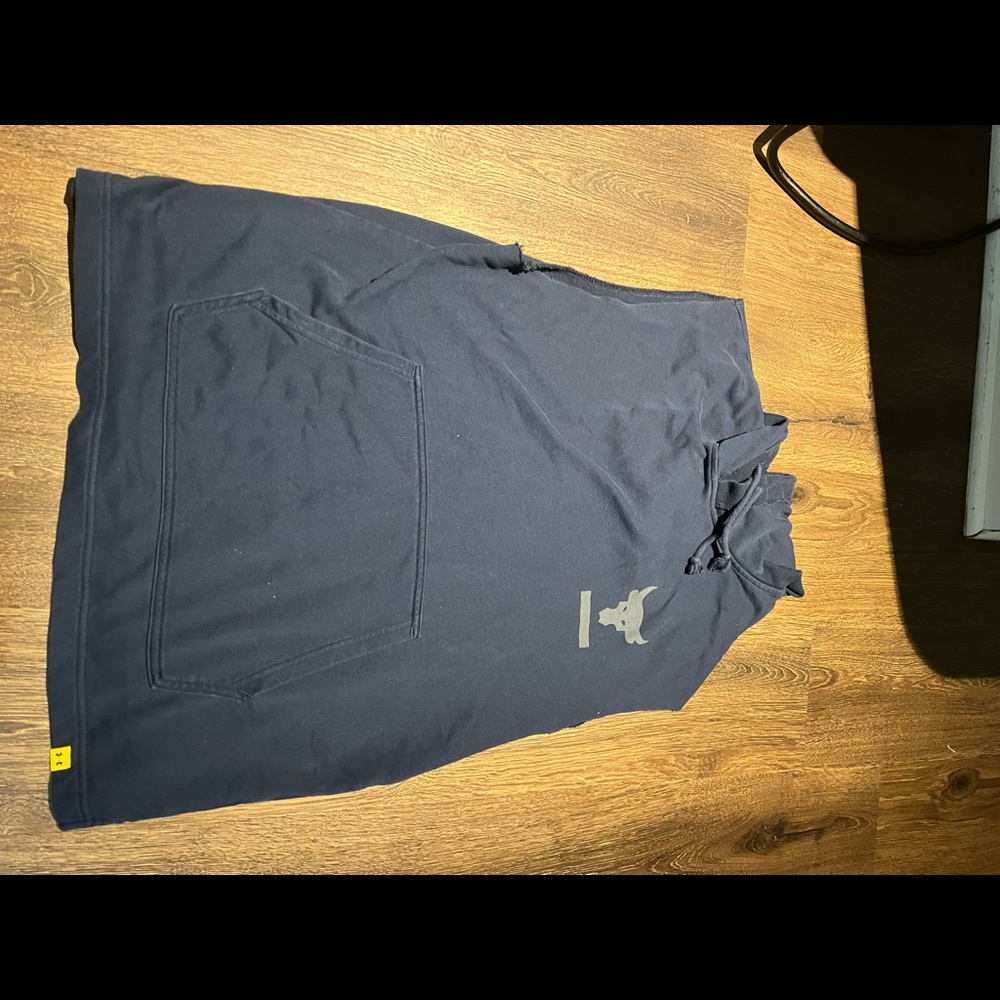 Under armor sleeveless hoodie project rock terry